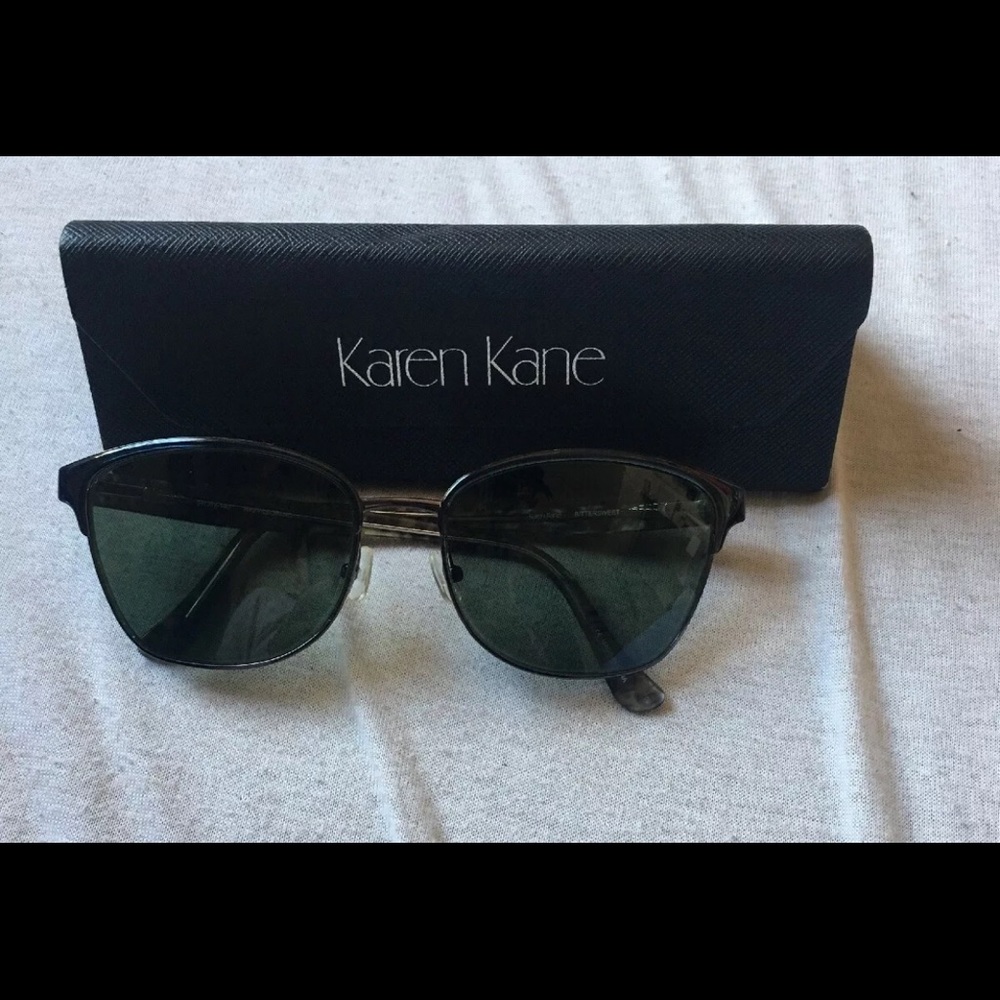 Karen Kane eyeglasses 57-17-140 horn rim oversize